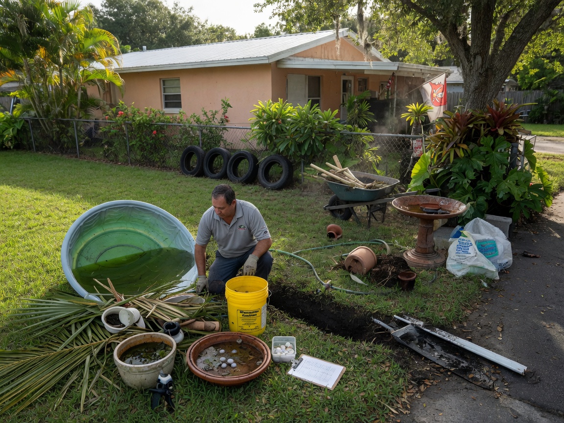 Reducing Mosquito Breeding Sites Around Tampa Yards